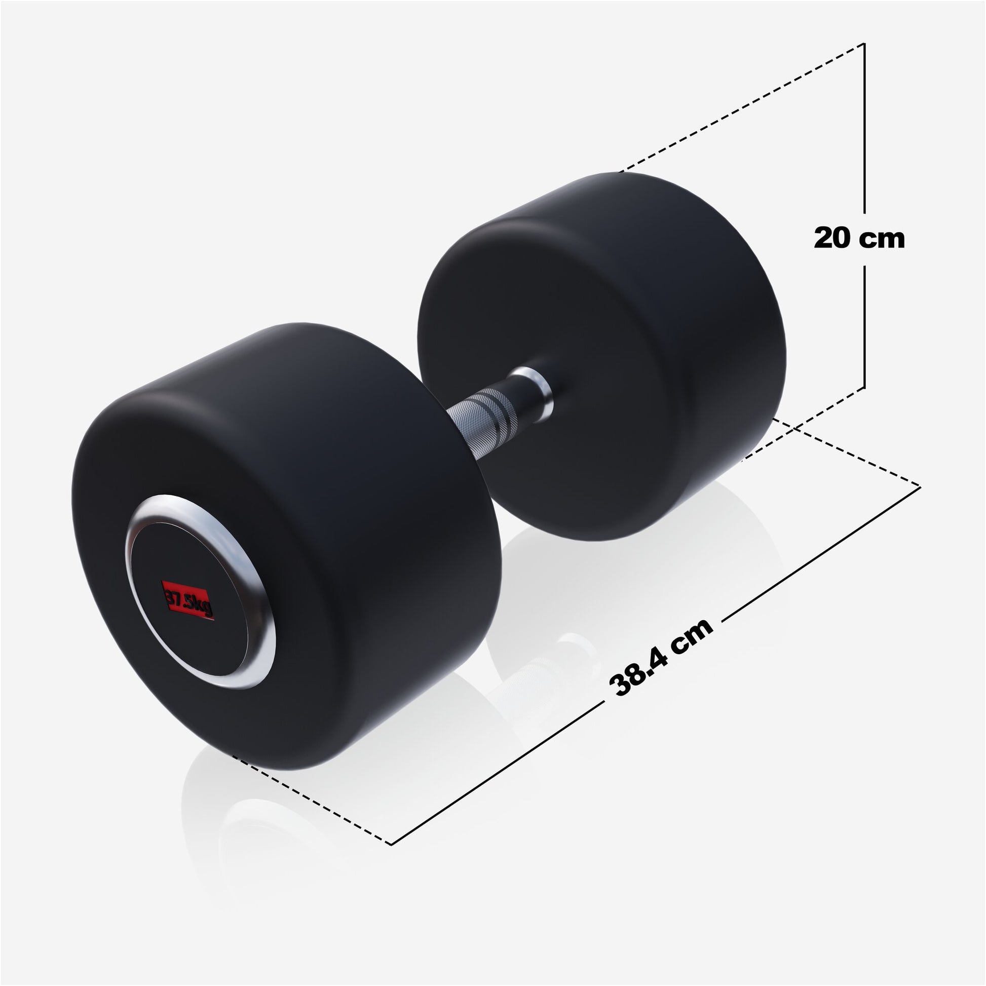 Kurzhantel Profi Gummi 2,5-50 KG - Gorilla Sports DE