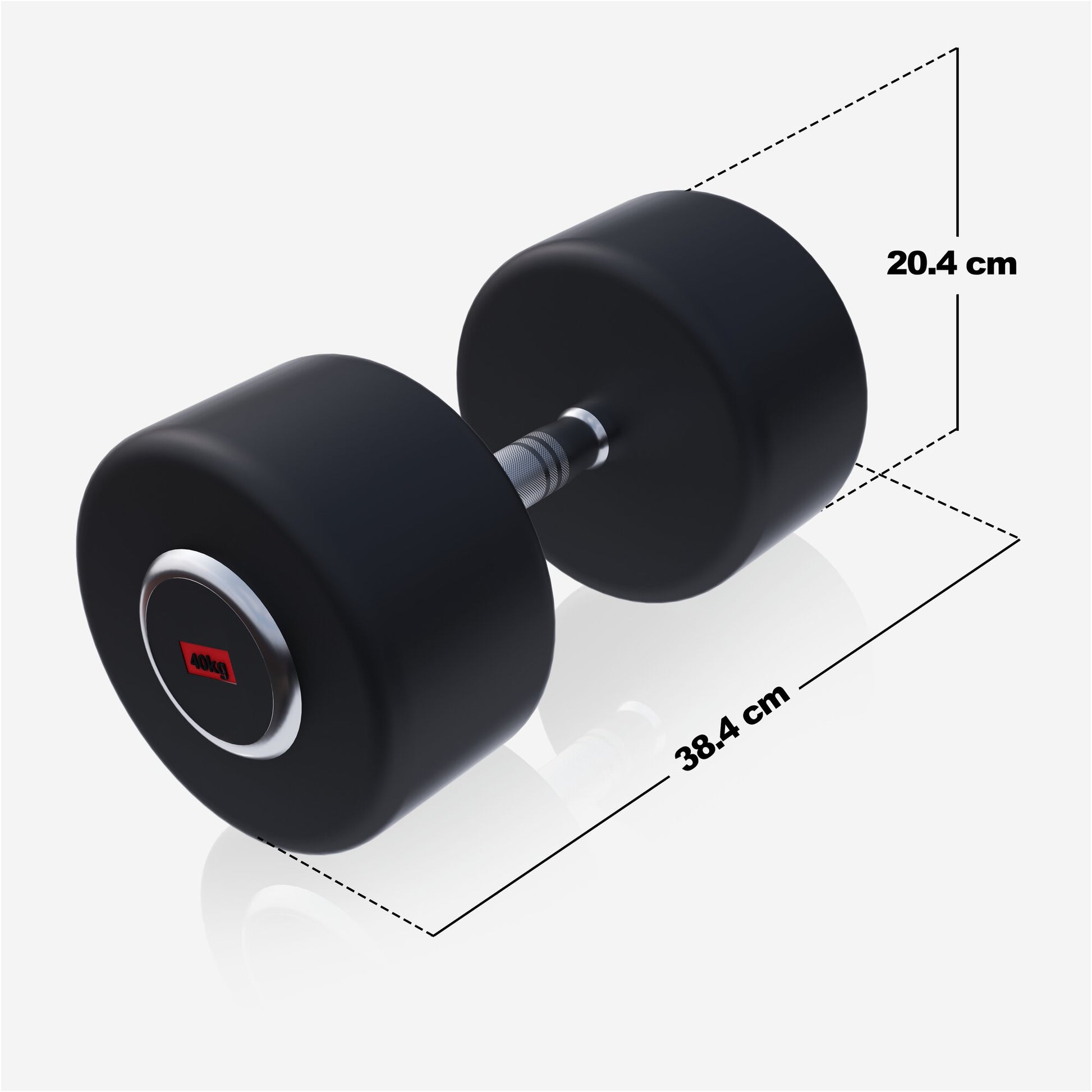 Kurzhantel Profi Gummi 2,5-50 KG - Gorilla Sports DE