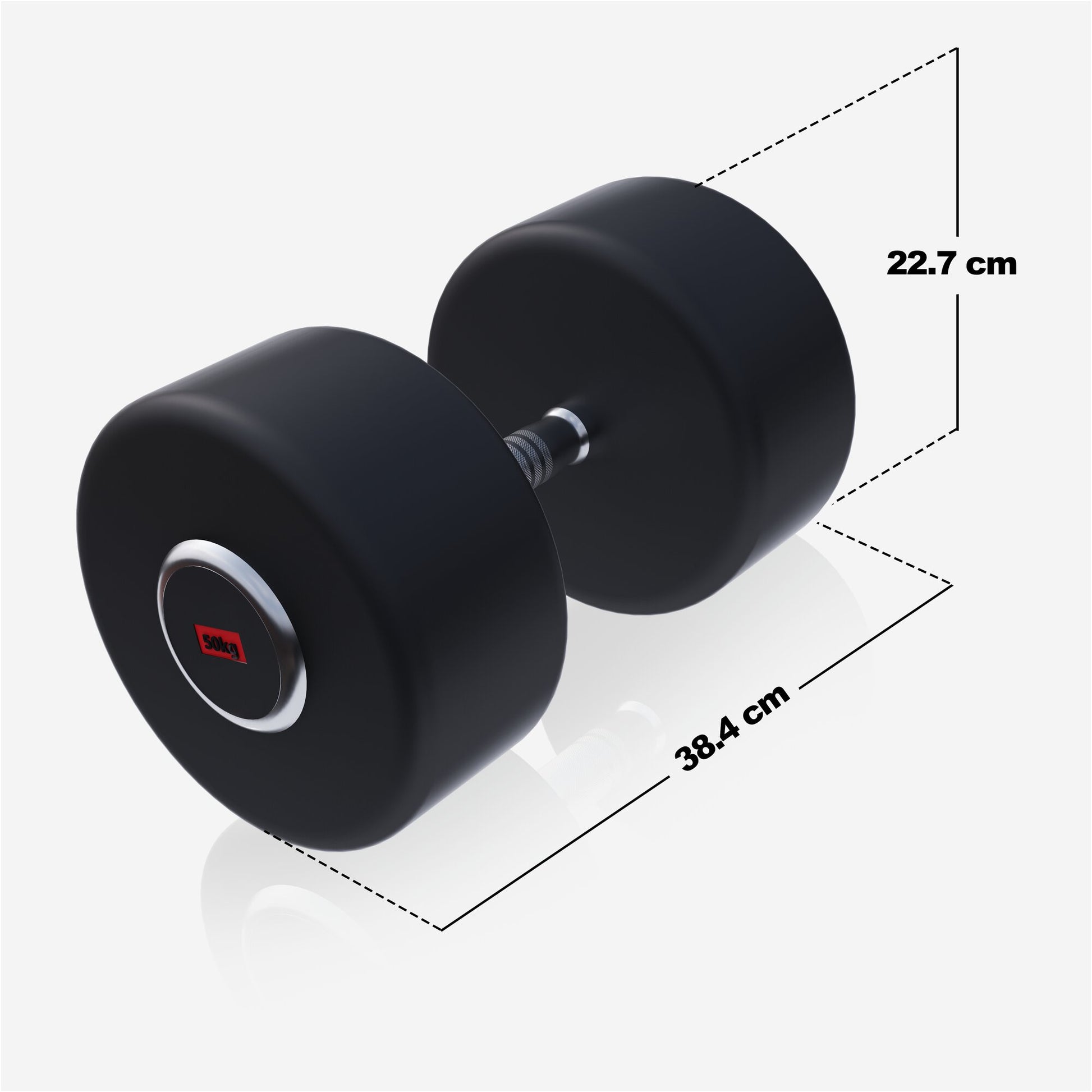 Kurzhantel Profi Gummi 2,5-50 KG - Gorilla Sports DE