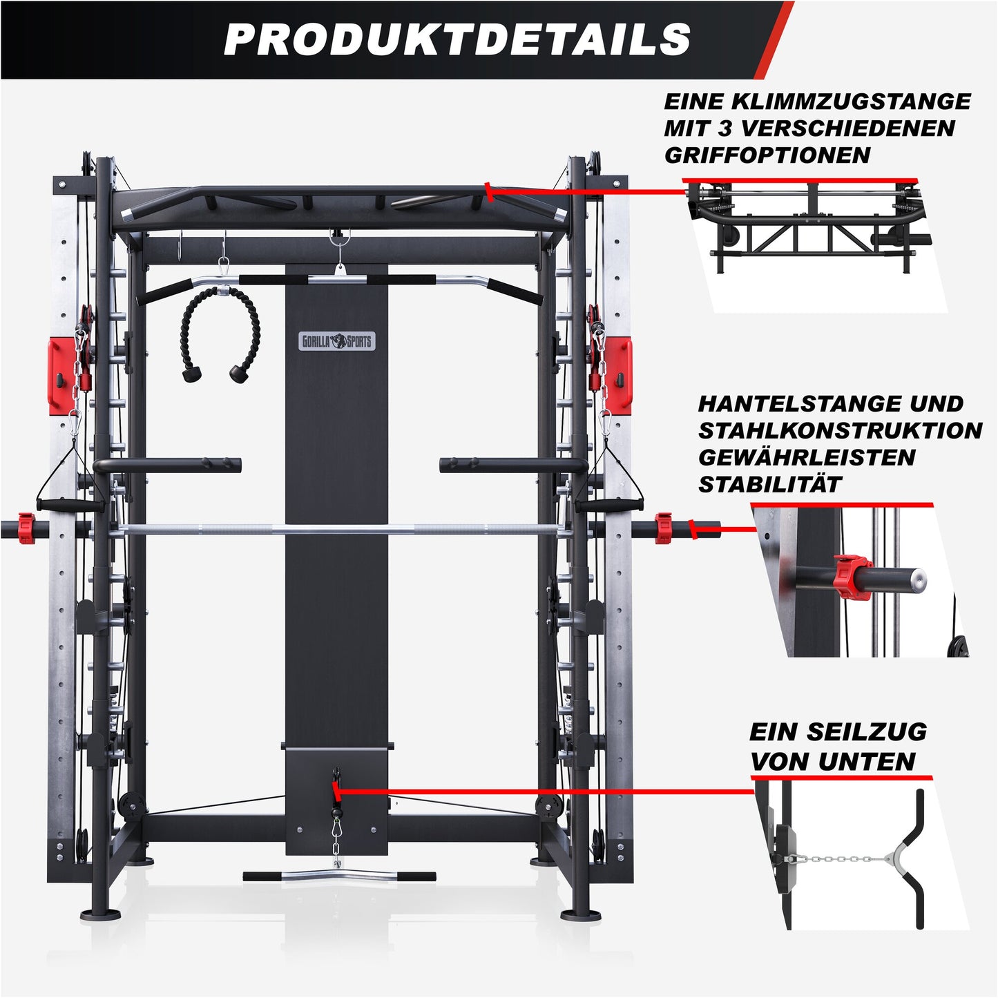 Multifunction Smith Machine - Gorilla Sports DE