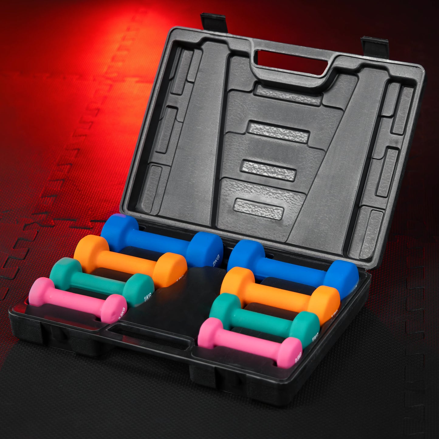 Gymnastikhanteln Set 10 kg mit Koffer - Gorilla Sports DE