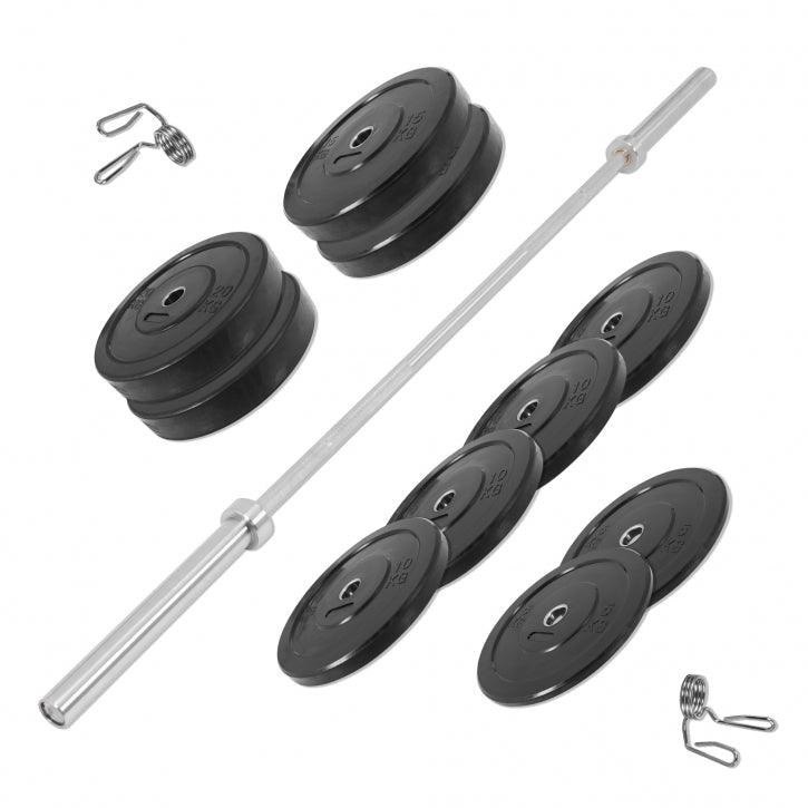Olympia Langhantelset Bumper Plates 140 kg - Gorilla Sports DE