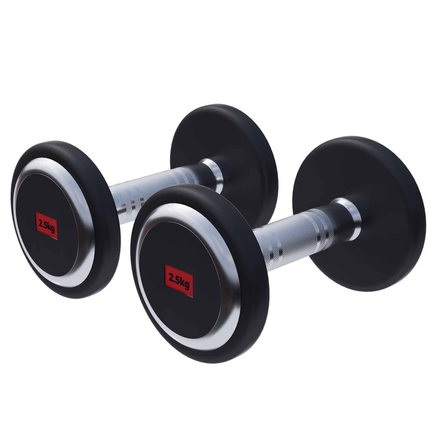 Kurzhantel Profi Gummi 2,5-50 KG - Gorilla Sports DE