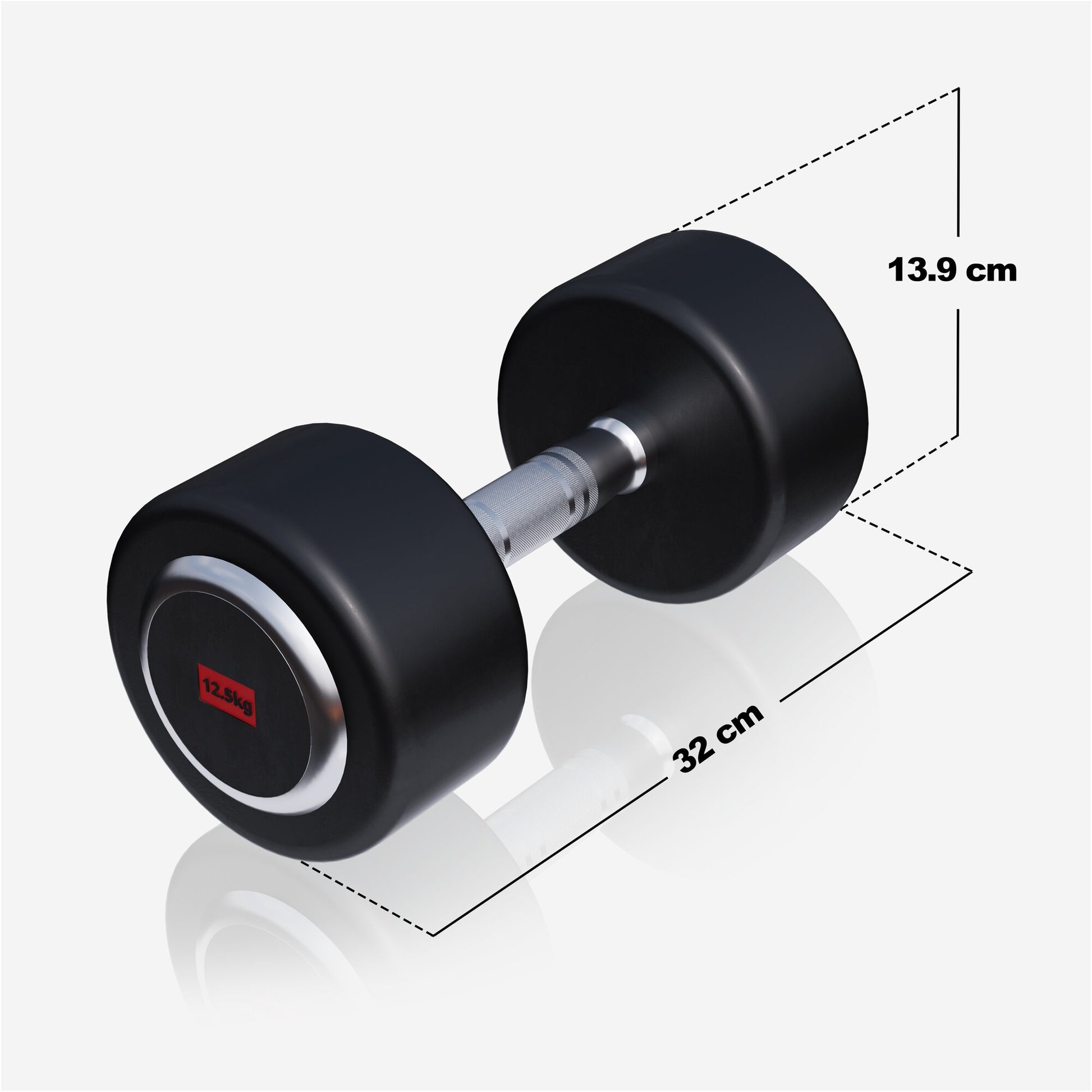 Kurzhantel Profi Gummi 2,5-50 KG - Gorilla Sports DE
