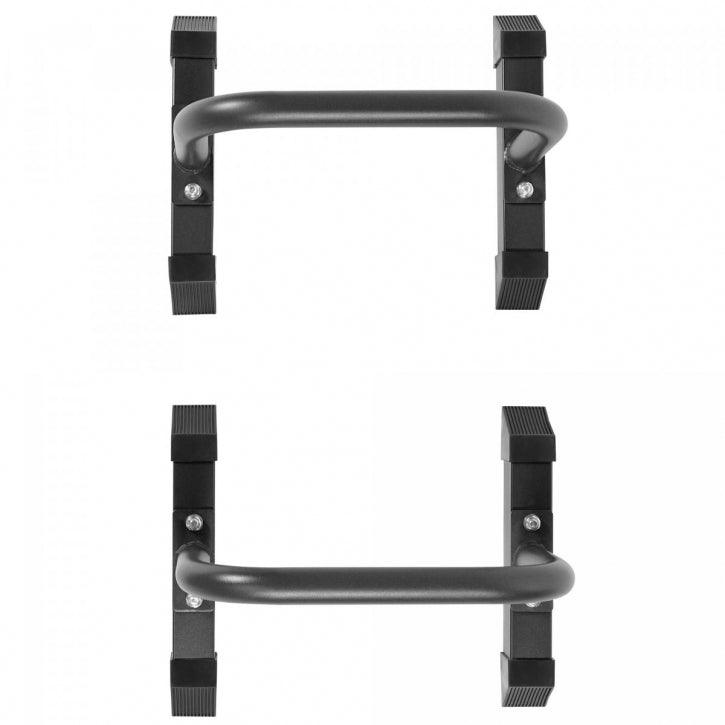 Push Up Parallettes Schwarz/Blau/Rot - Gorilla Sports DE