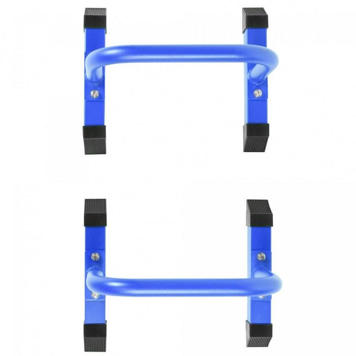 Push Up Parallettes Schwarz/Blau/Rot - Gorilla Sports DE