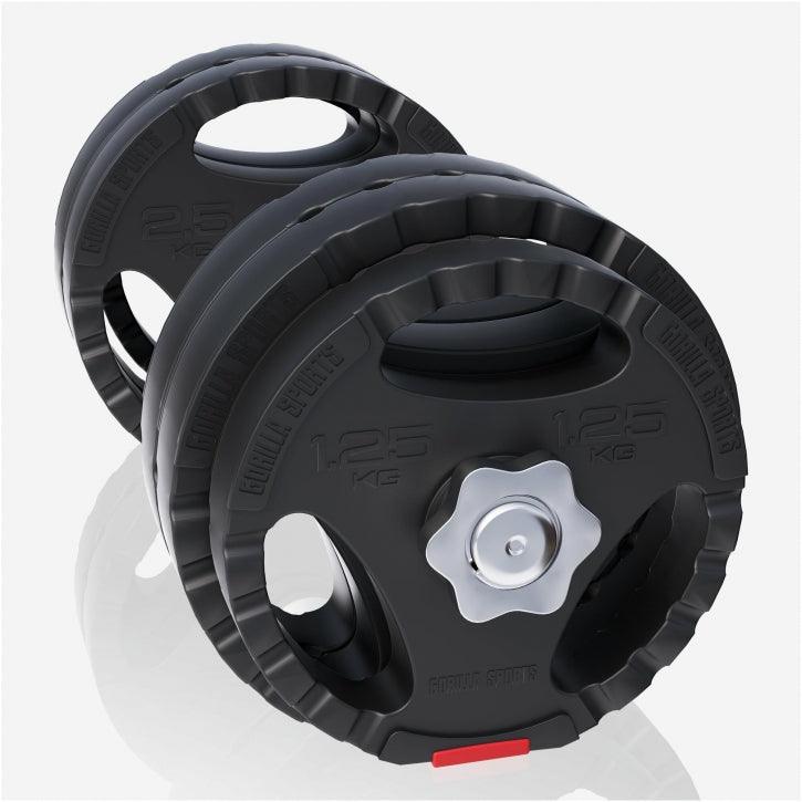 Langhantelset Kunststoff Gripper Set - Gorilla Sports DE