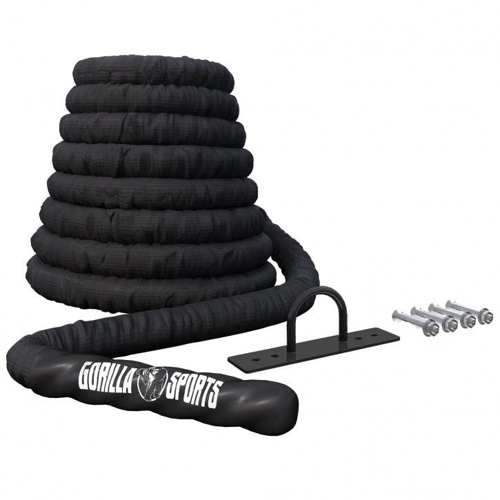 Battle Rope inkl. Wandbefestigung in verschiedenen Längen und Dicken - Gorilla Sports DE