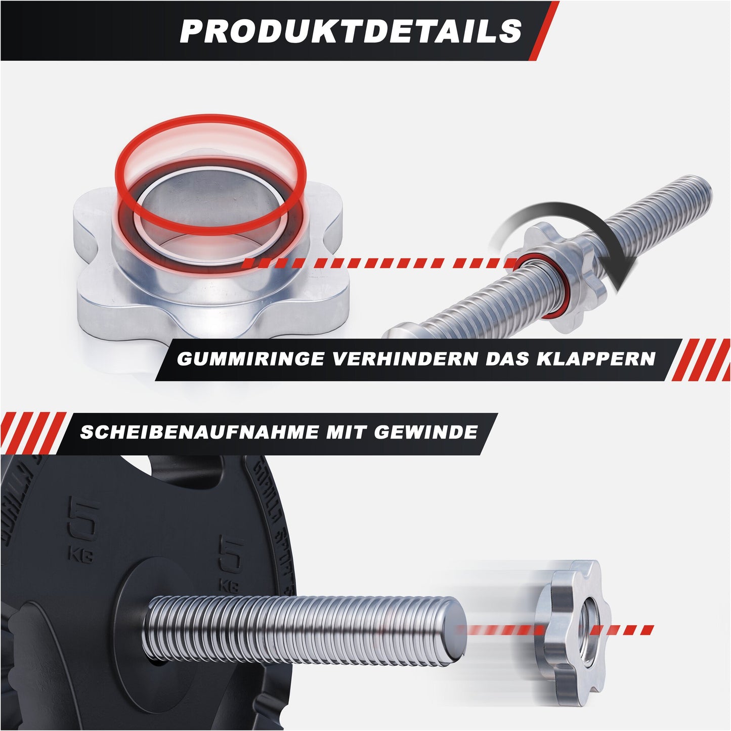 Kraftstation Universal inkl. Hantelset Kunststoff Gripper 100 kg - Gorilla Sports DE