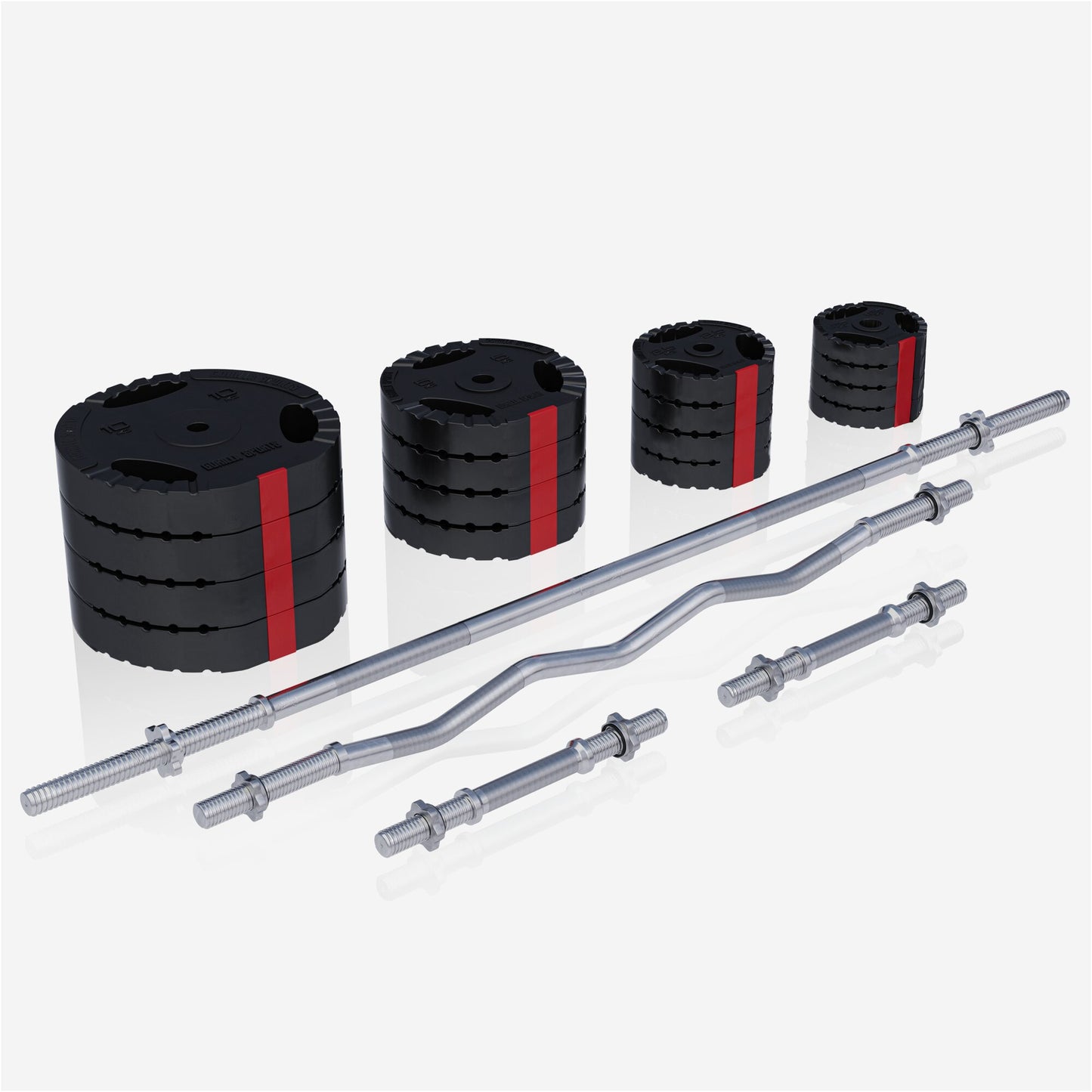 Kraftstation Universal inkl. Hantelset Kunststoff Gripper 100 kg - Gorilla Sports DE