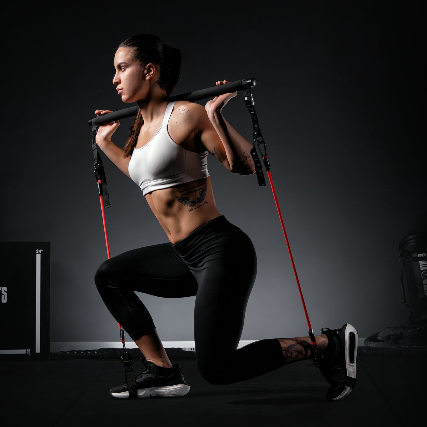 Pilates Set inkl, Stange und Widerstandsbänder