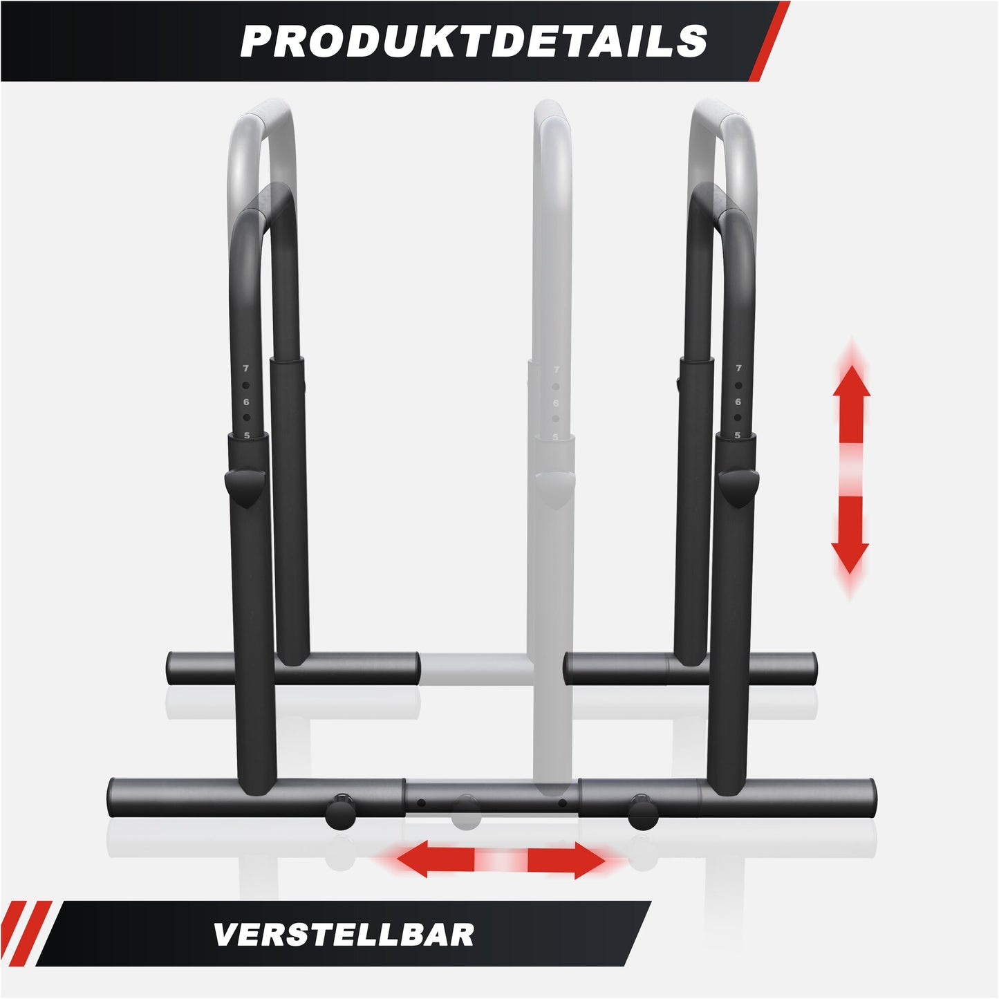 Dip Barren - Verstellbar - Gorilla Sports DE