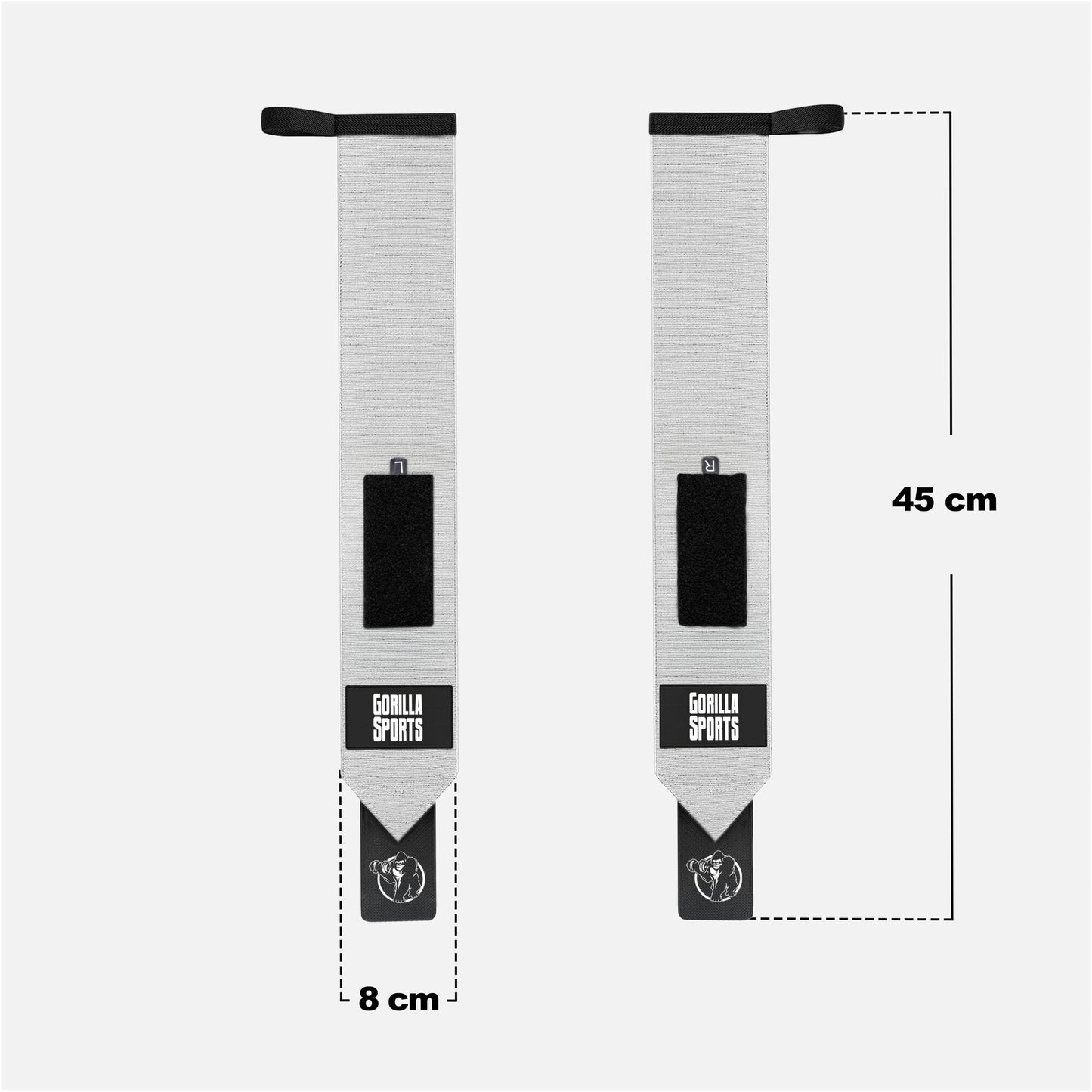 Handgelenk Bandage 2er Set 45 cm - Gorilla Sports DE
