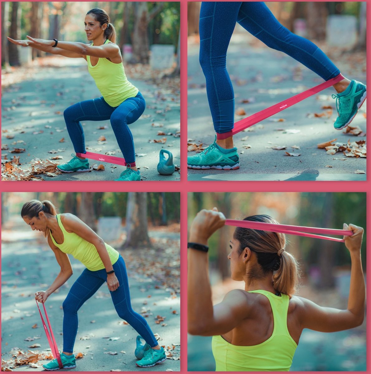 Widerstandsbänder Pink - Gorilla Sports DE