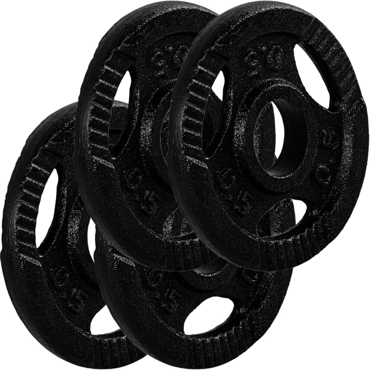 Hantelscheiben Set 30/31 mm Gusseisen Gripper 2 - 30 kg - Gorilla Sports DE