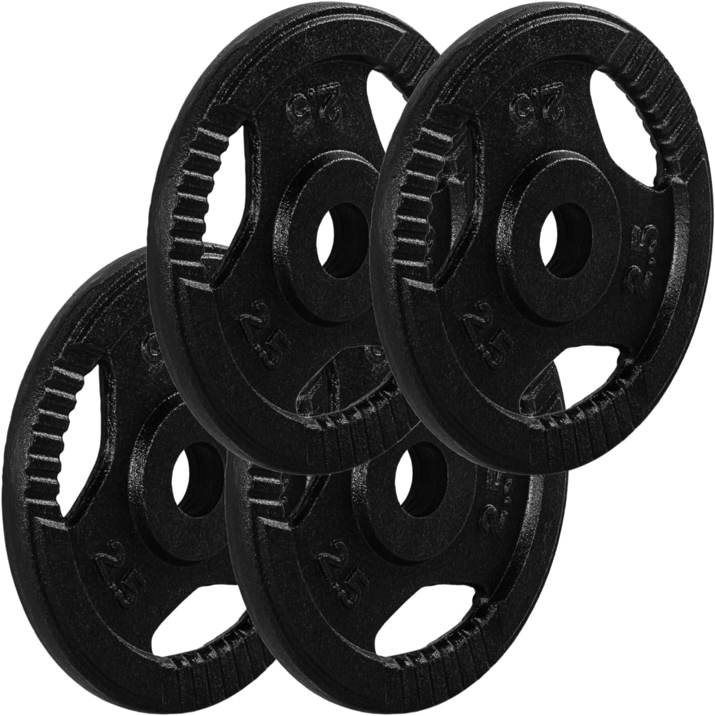 Hantelscheiben Set 30/31 mm Gusseisen Gripper 2 - 30 kg - Gorilla Sports DE
