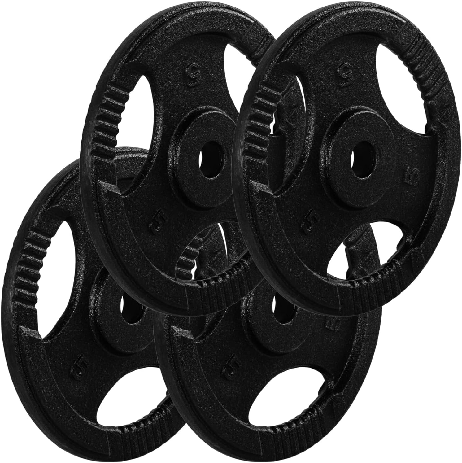 Hantelscheiben Set 30/31 mm Gusseisen Gripper 2 - 30 kg - Gorilla Sports DE