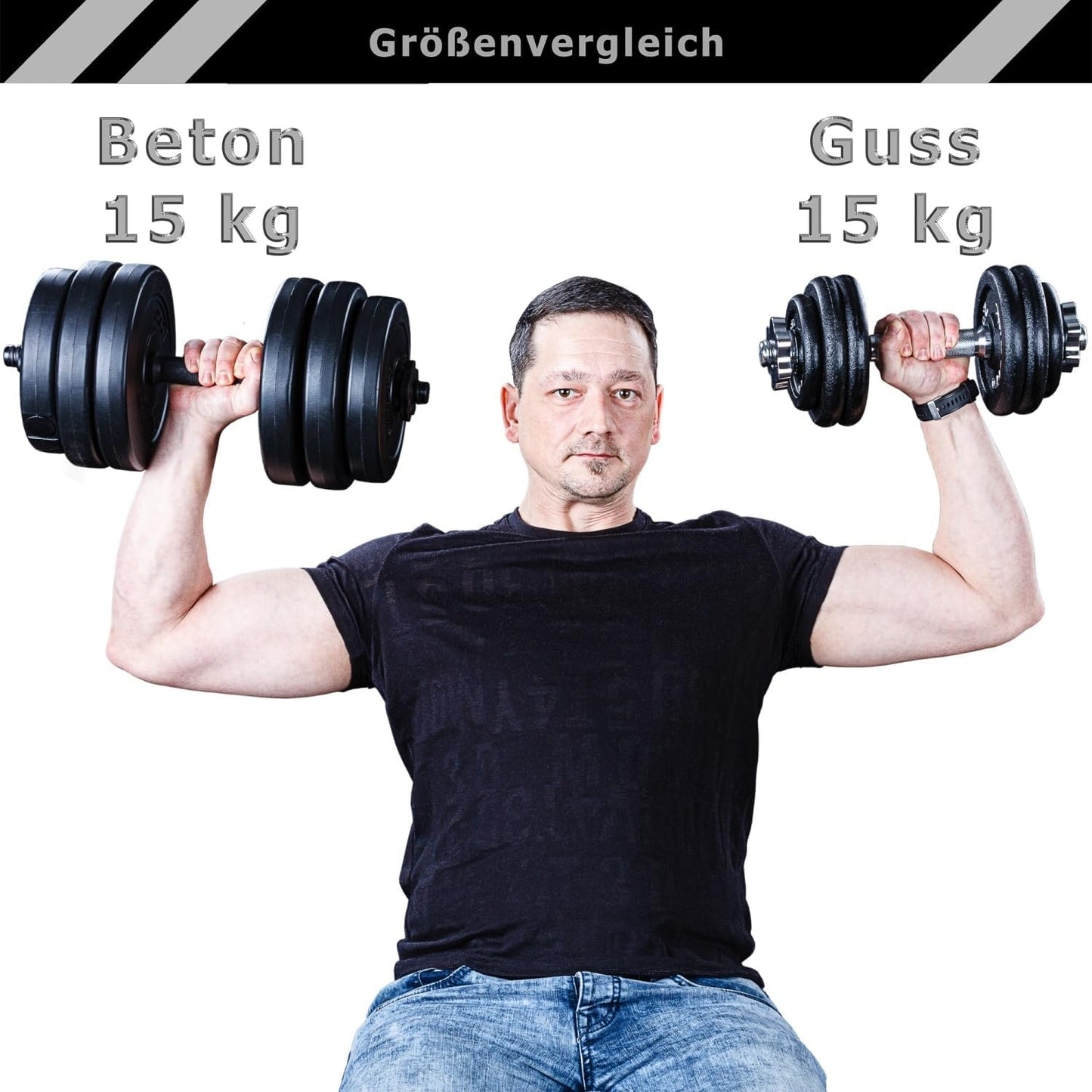 Kurzhantel Set 10 - 30 kg - Gorilla Sports DE