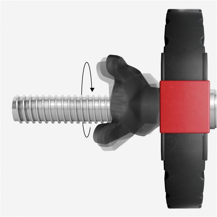 Easy Click Hantelverschlüsse für 30/31 mm Hantelstangen, 2er-Set - Gorilla Sports DE