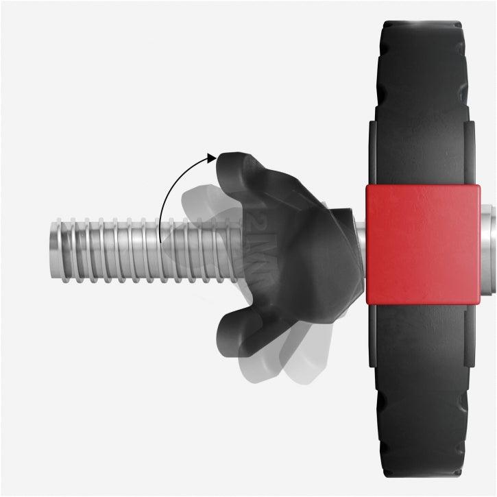 Easy Click Hantelverschlüsse für 30/31 mm Hantelstangen, 2er-Set - Gorilla Sports DE