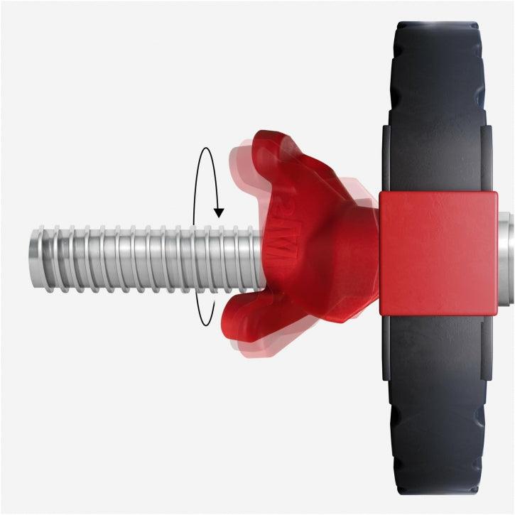 Easy Click Hantelverschlüsse für 30/31 mm Hantelstangen, 2er-Set - Gorilla Sports DE