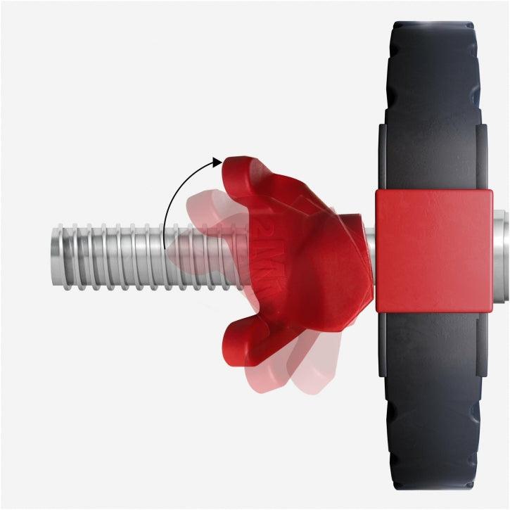 Easy Click Hantelverschlüsse für 30/31 mm Hantelstangen, 2er-Set - Gorilla Sports DE
