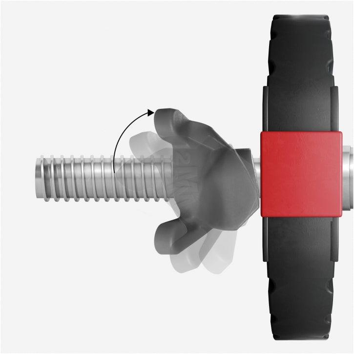 Easy Click Hantelverschlüsse für 30/31 mm Hantelstangen, 2er-Set - Gorilla Sports DE