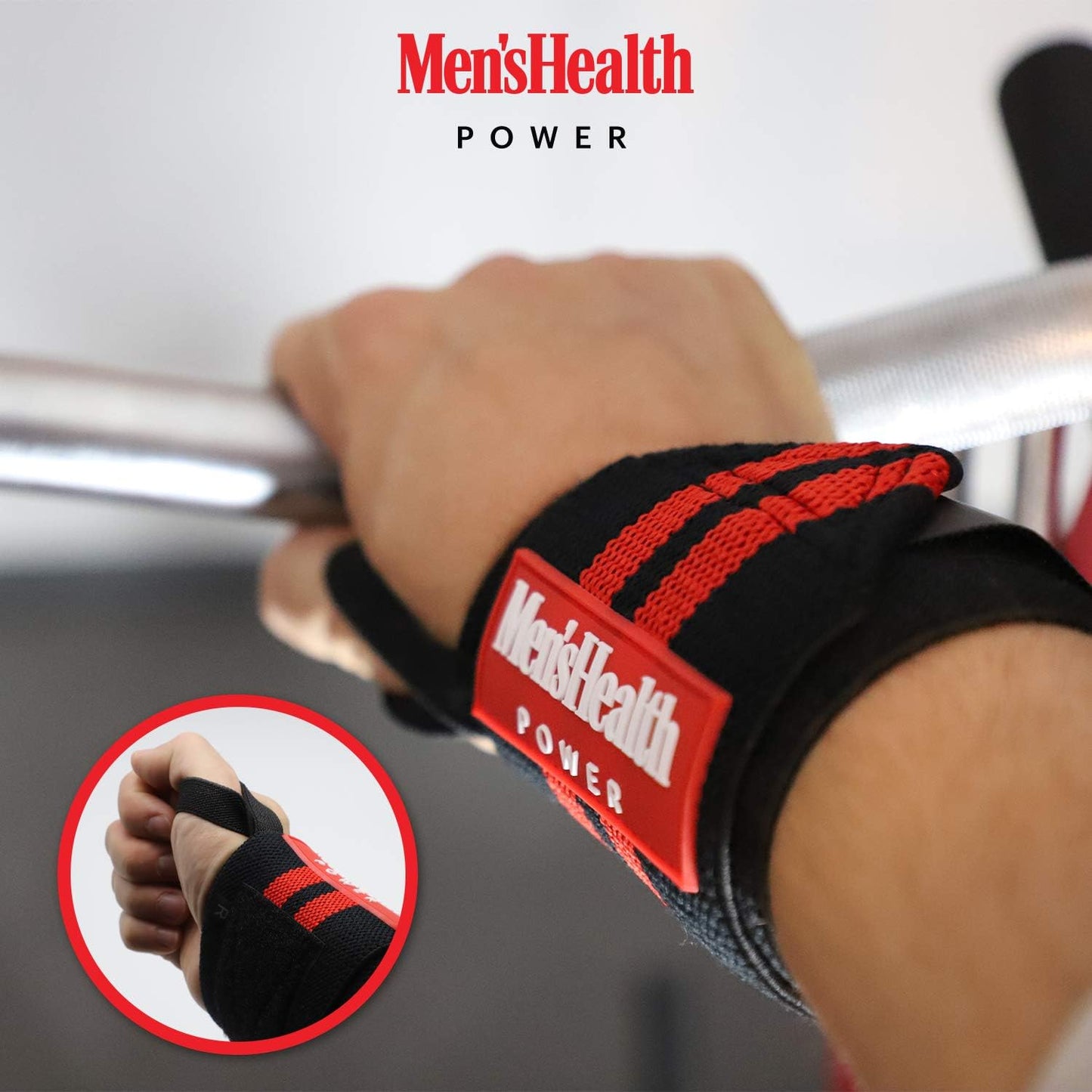 Handgelenk Bandagen Schwarz/Rot - Gorilla Sports DE