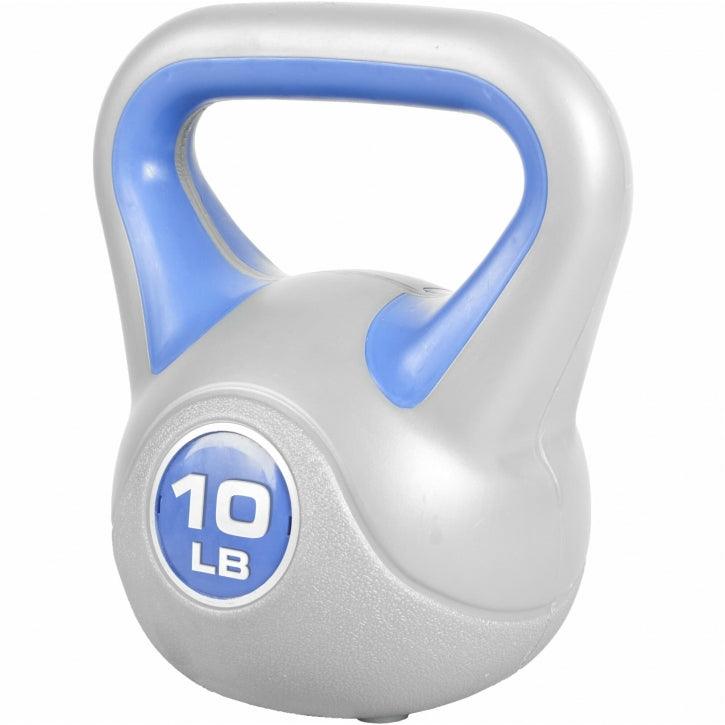 Kettlebell Stylish - 5 - 45 Pfund, Zement, Kunststoffabdeckung - Gorilla Sports DE