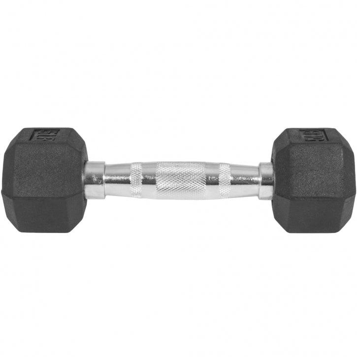 Hexagon Kurzhantel Gummi - 5-60 Pfund (2,3-27,2 kg) - Gorilla Sports DE