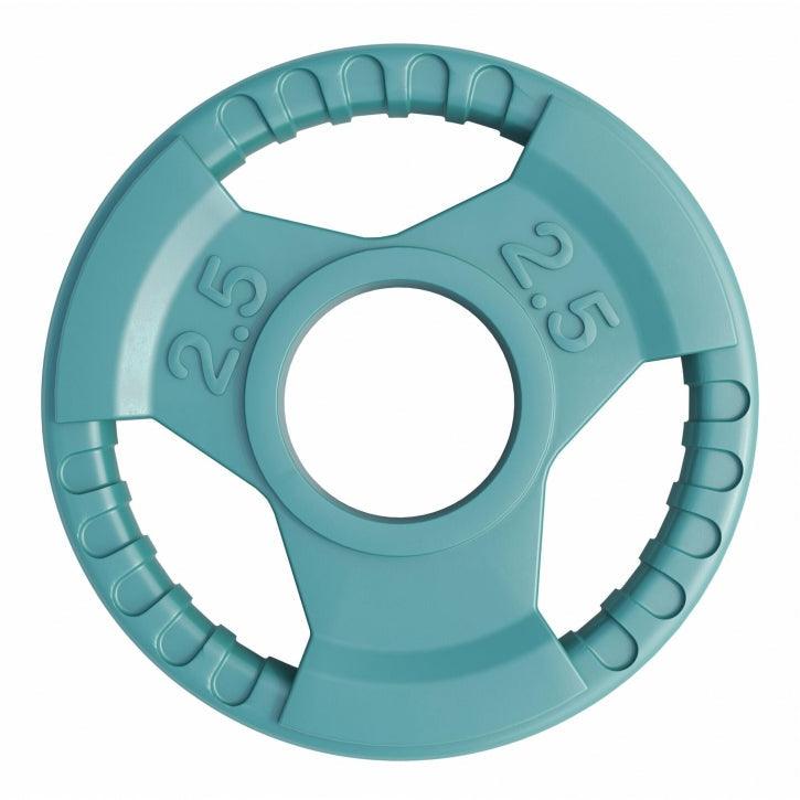 Hantelscheibe 2 Zoll (5,08 cm) ⌀ Olympia Gummi Gripper - Gorilla Sports DE