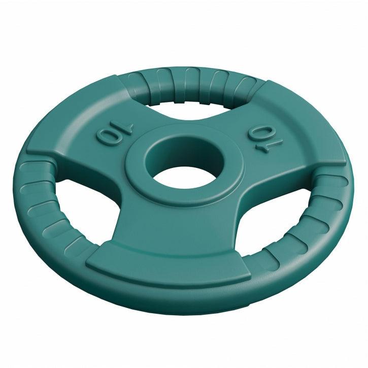 Hantelscheibe 2 Zoll (5,08 cm) ⌀ Olympia Gummi Gripper - Gorilla Sports DE