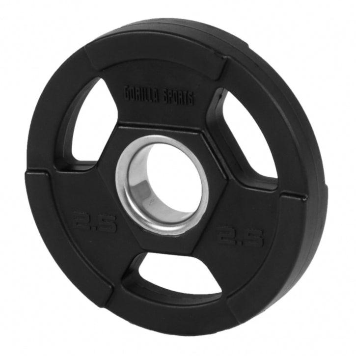 Hantelscheibe Profi 2" (50,8 mm) Olympia Kunststoff Gripper - Gorilla Sports DE