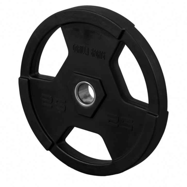 Hantelscheibe Profi 2" (50,8 mm) Olympia Kunststoff Gripper - Gorilla Sports DE
