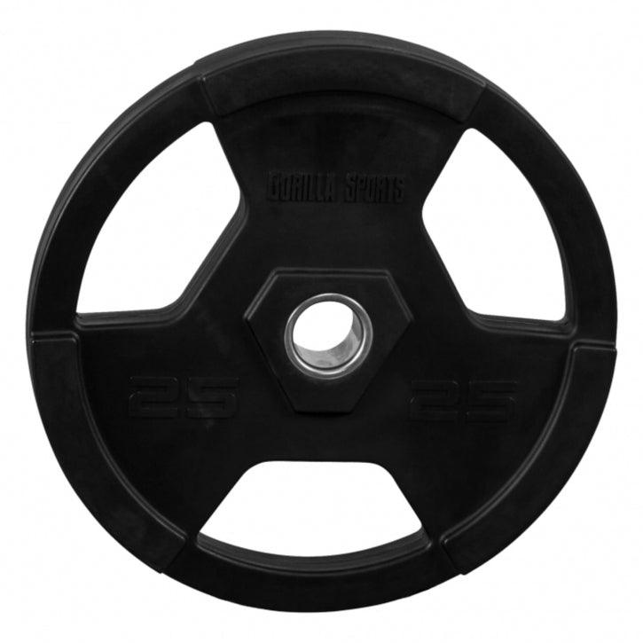 Hantelscheibe Profi 2" (50,8 mm) Olympia Kunststoff Gripper - Gorilla Sports DE