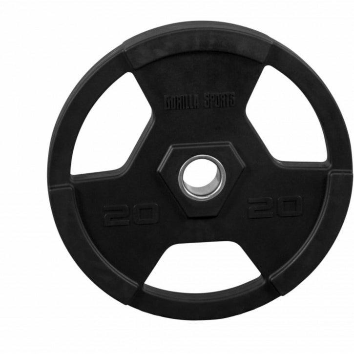 Hantelscheibe Profi 2" (50,8 mm) Olympia Kunststoff Gripper - Gorilla Sports DE