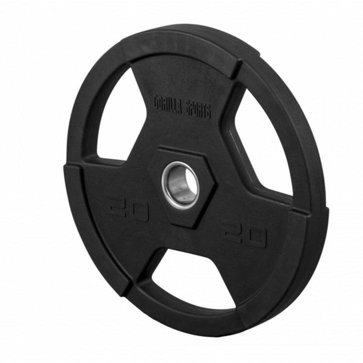 Hantelscheibe Profi 2" (50,8 mm) Olympia Kunststoff Gripper - Gorilla Sports DE