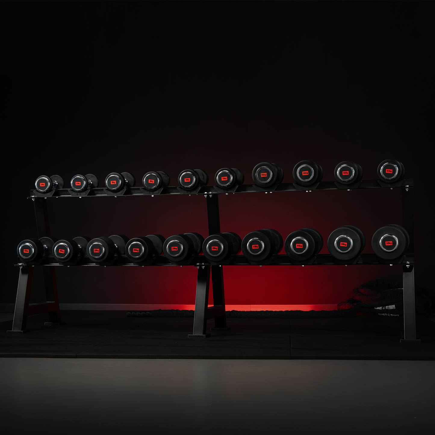 Kurzhantel Gummi PRO 2,5 - 50 kg