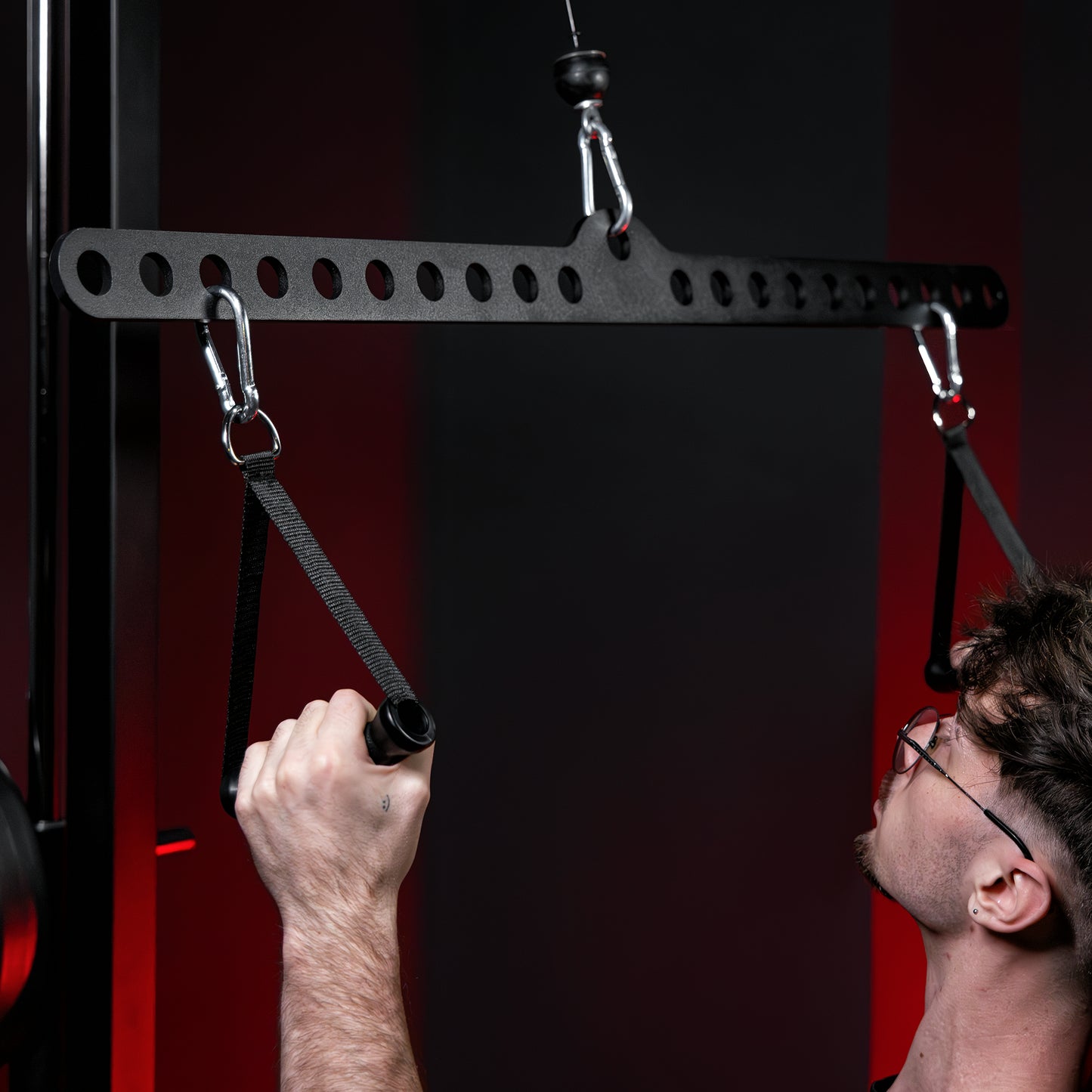 Latzugstange Multi Bar mit 2 Einhandgriffen
