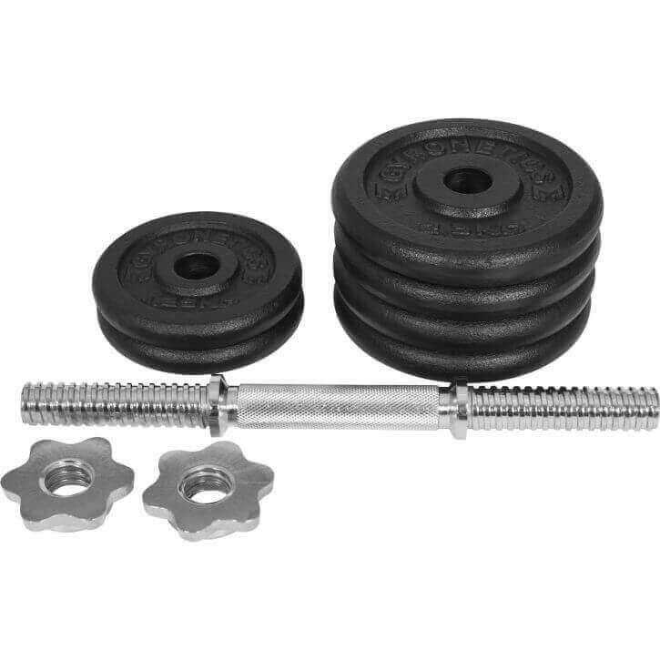 E-Series Kurzhantelset 25 mm Gusseisen 15 kg - Gorilla Sports DE