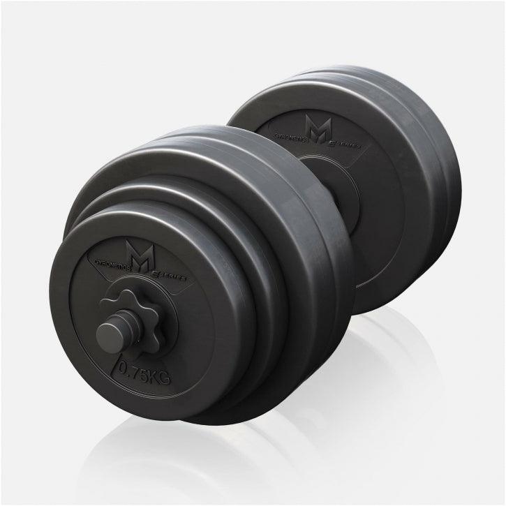 E-Series Kurzhantelset 25 mm Kunststoff 30 kg - Gorilla Sports DE