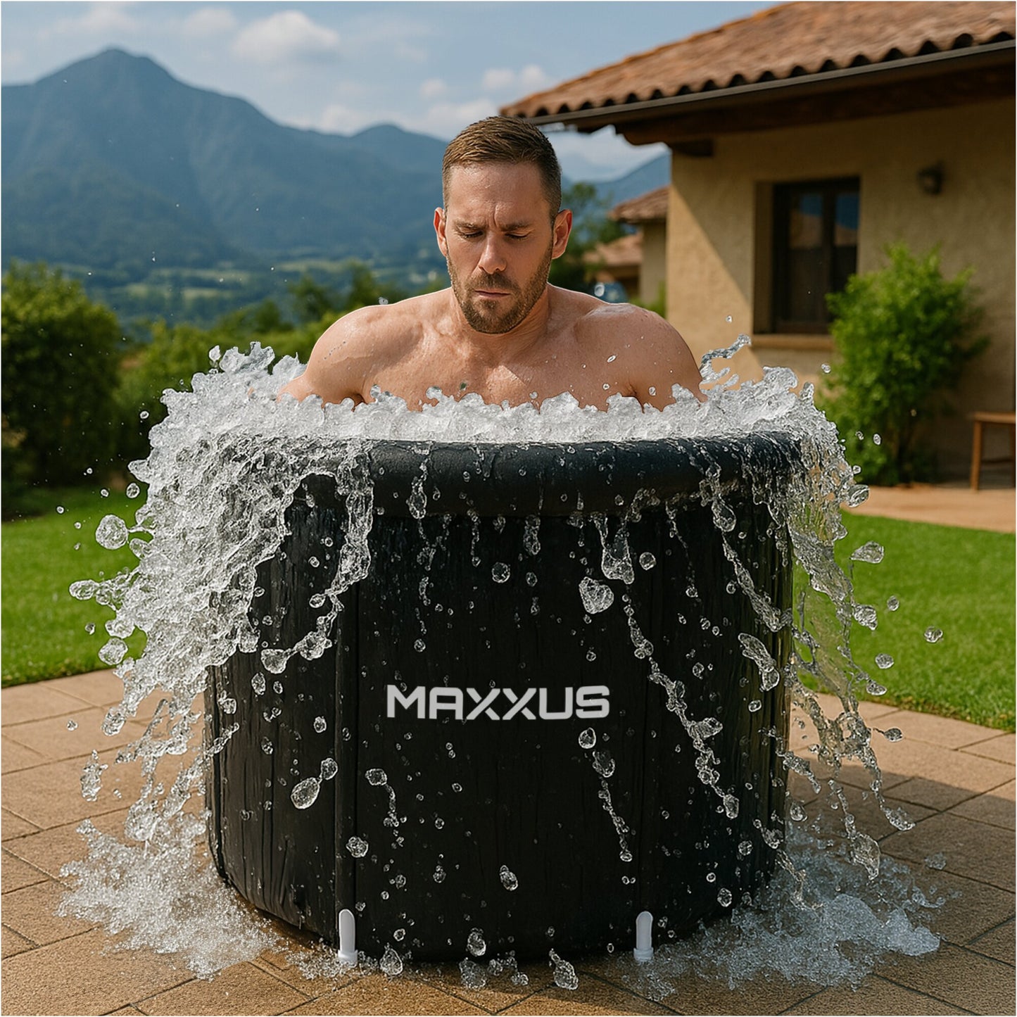 Eisbad XL 450 L - Aufblasbare Eistonne für Kryotherapie & Regeneration - Gorilla Sports DE