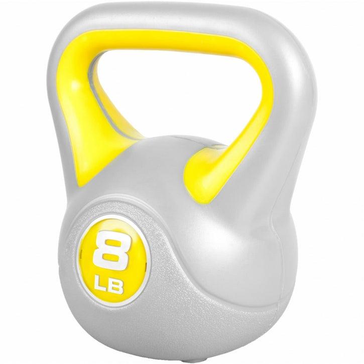 Kettlebell Stylish - 5 - 45 Pfund, Zement, Kunststoffabdeckung - Gorilla Sports DE